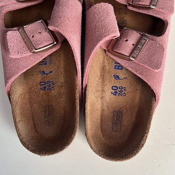 Birkenstock Arizona Sandals - Dusty Pink Suede with Rose Gold Buckles - Size: 40 - Picture 5 of 12
